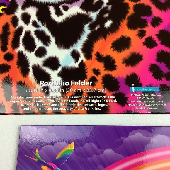 Lisa Frank Portfolio Folders Hunter Dancing Dolphins Rainbow Mischief Lot of 3 - Picture 10 of 10